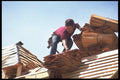 023077 Roofer With Shakes A4 Photo Print