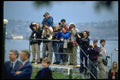 023093 Photographers On Raised Stand A4 Photo Print