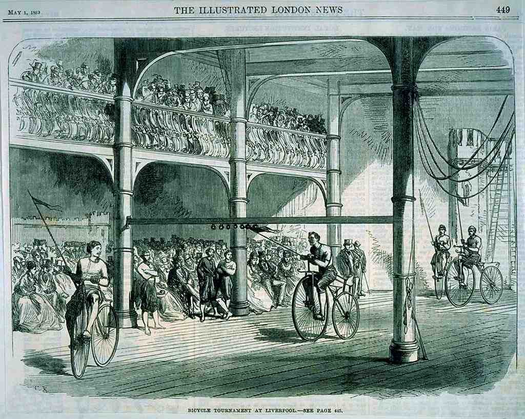 024 Bicycle Tournamentat Liverpool 1869 Vintage A4 Photo Print