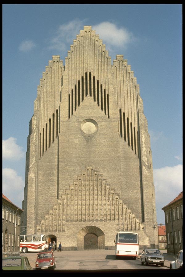 024000 Modern Masonry Block Church A4 Photo Print