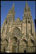 024003 Gothic Cathedral With Twin Spires A4 Photo Print