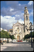 024005 Spanish Church With Bell Tower A4 Photo Print