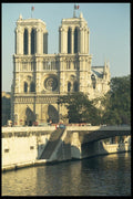 024017 Cathedral Of Notre Dame, Paris A4 Photo Print
