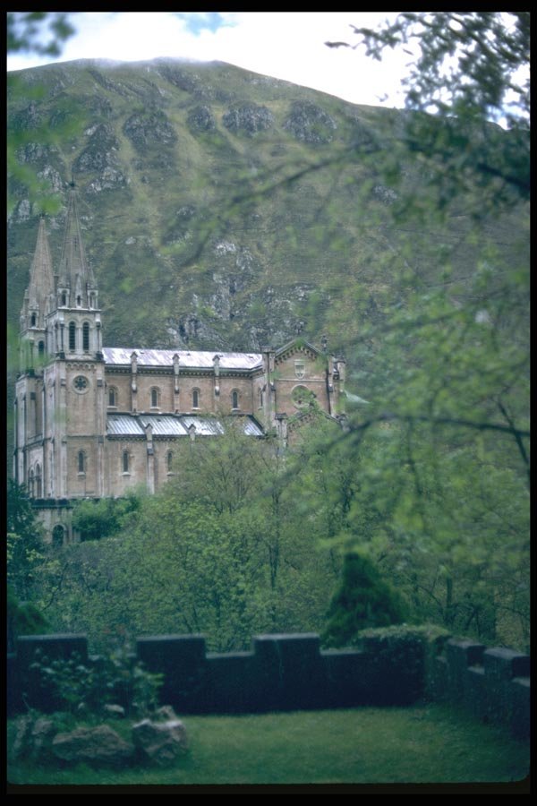 024022 Church Beside Hill A4 Photo Print