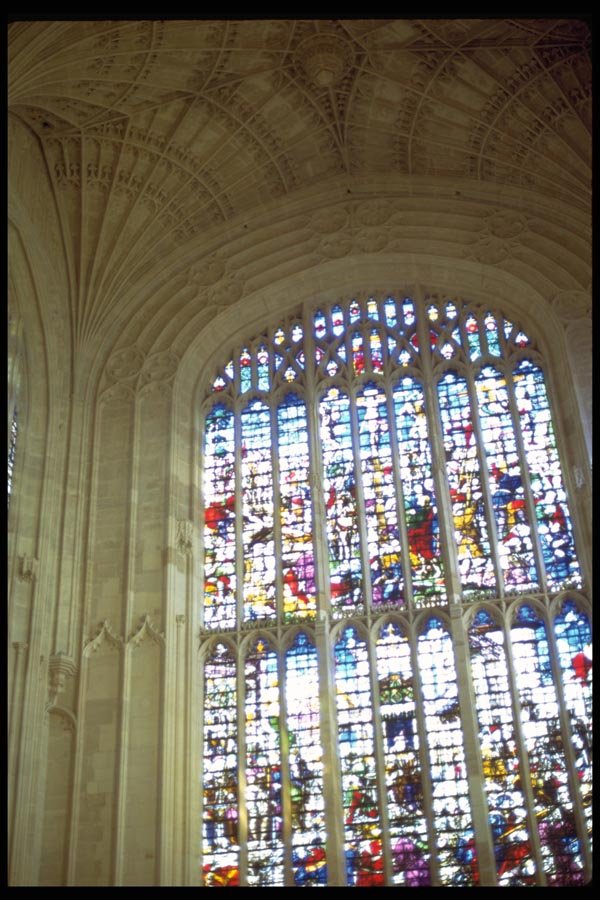 024028 Large Stained Glass Windows A4 Photo Print