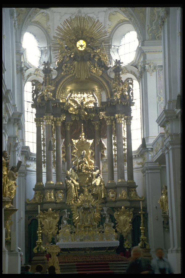 024031 Ornate Altar In German Cathedral A4 Photo Print