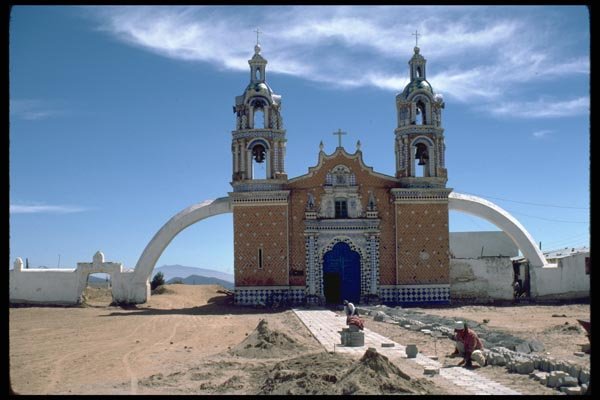 024043 Church In Tlaxcala A4 Photo Print