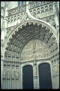 024092 Ornate Entry With Dual Doors A4 Photo Print