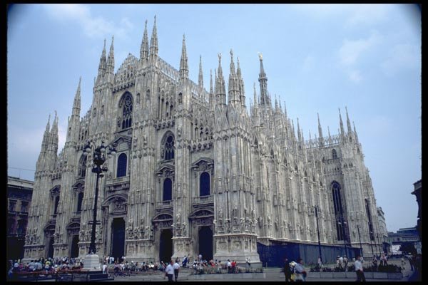 024093 Multi spired Italian Cathedral A4 Photo Print