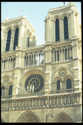 024096 Angels Outside Of Rose Window A4 Photo Print