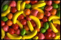025022 Banana shaped Candies A4 Photo Print