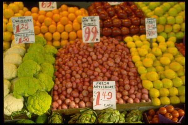 025048 Vegetable And Fruit Salad A4 Photo Print