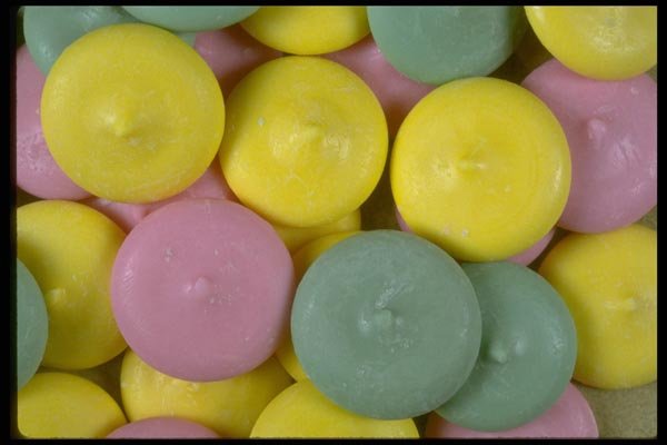 025064 Yellow, Pink, And Green Mints A4 Photo Print