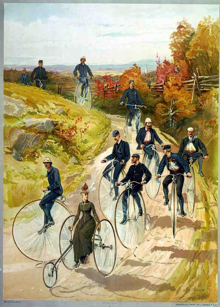 026 Bicycling Vintage A4 Photo Print