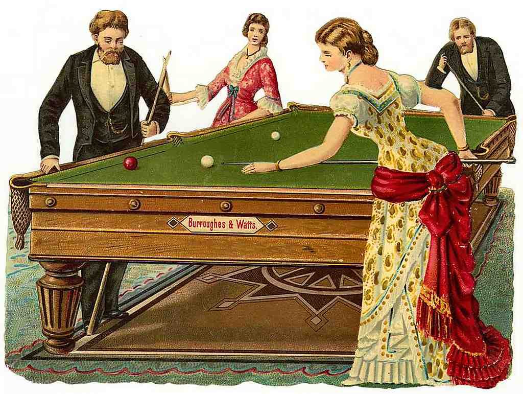 026 Billiards Vintage A4 Photo Print