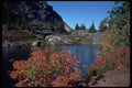 026001 Mountain Lake, Orange Foliage A4 Photo Print