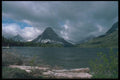 026004 Mountain Lake Under Peak A4 Photo Print