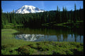 026022 Lake At Foot Of Mountain A4 Photo Print