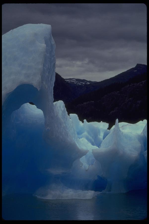 026028 Melting Ice Walls, Lavender Sky A4 Photo Print