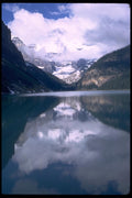 026030 Reflection Of Clouds And Mountains A4 Photo Print