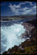 026034 Waves Breaking On Rocks A4 Photo Print