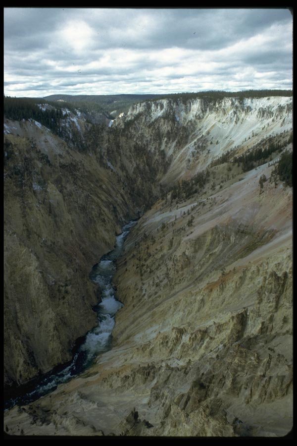 026054 River Rapids In Steep Canyon A4 Photo Print