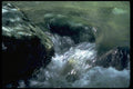 026056 Sparkling Water Over Green Rocks A4 Photo Print