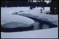 026068 Creek Cutting Through Snow A4 Photo Print