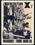 027 01 generation x marquee gig Advert A4 Photo Print