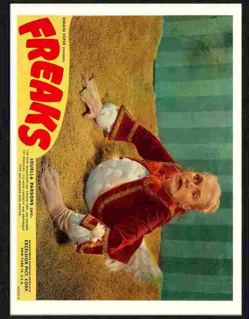 027 10 freaks Advert A4 Photo Print