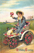 027 Birthday Greeting Vintage A4 Photo Print