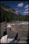027003 Natural Rock Bridge Over River A4 Photo Print