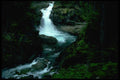 027010 Waterfall On Mountain River A4 Photo Print