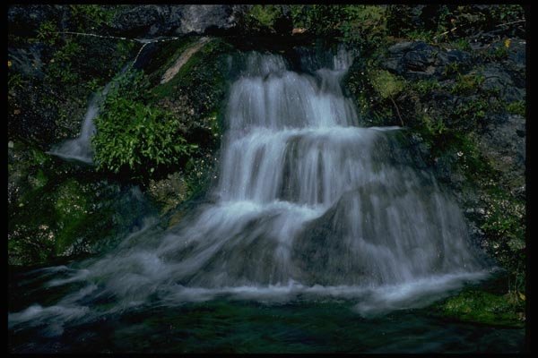027025 Layered Waterfall A4 Photo Print