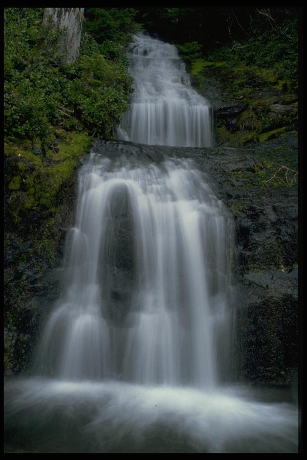 027026 Stepped Waterfall In Mountain Stream A4 Photo Print