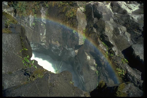 027028 Rainbow Over Rocks A4 Photo Print