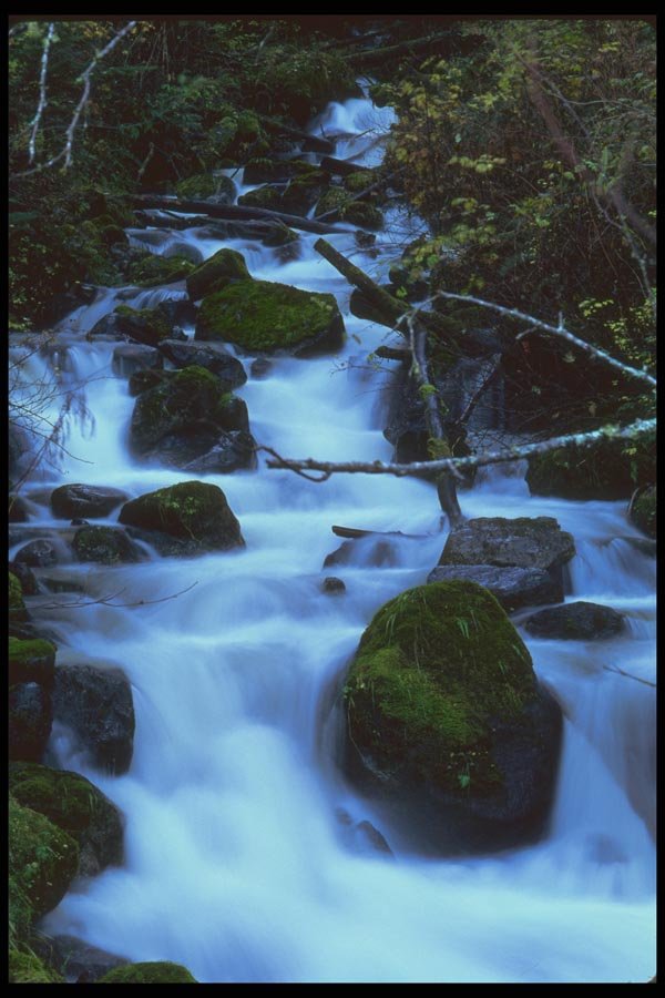 027057 Milky Waterfall A4 Photo Print