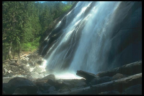 027069 Close Up Of Bridal Veil Falls A4 Photo Print