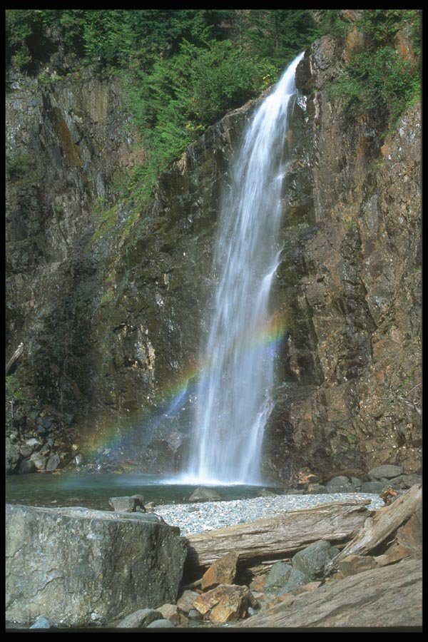 027080 High Stream Waterfall A4 Photo Print