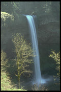 027083 High Waterfall Over Cliff A4 Photo Print