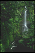 027088 Waterfall In The Jungle A4 Photo Print