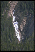 027095 Waterfall In Jasper National Park A4 Photo Print