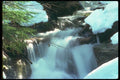 027098 Winter Stream Waterfall A4 Photo Print