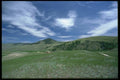028080 Green Valley With Farm A4 Photo Print
