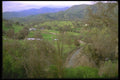 028097 Green Valley With Farms A4 Photo Print