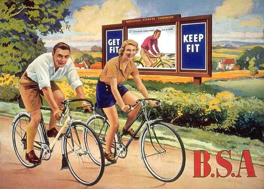 029 Bs Abicycles Vintage A4 Photo Print