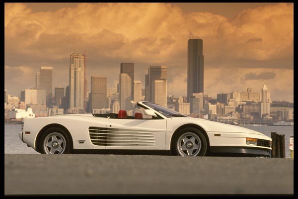 029028 Ferrari Testarosa A4 Photo Print