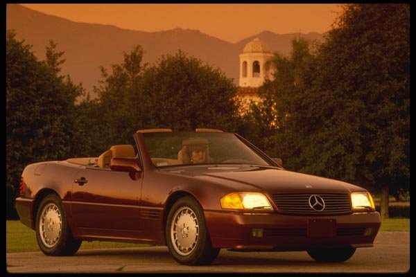029083 Mercedes 500SL A4 Photo Print