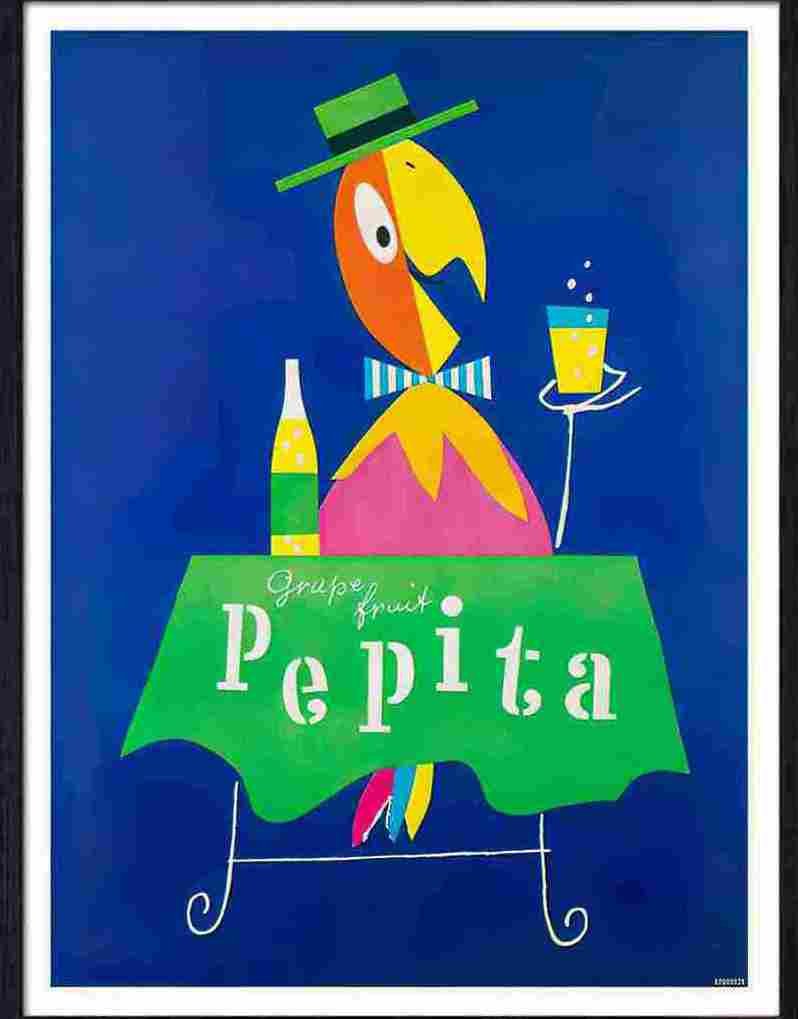 02K pepita grape fruit drink france Advert A4 Photo Print