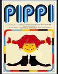 03 pippi longstocking polish poster Advert A4 Photo Print